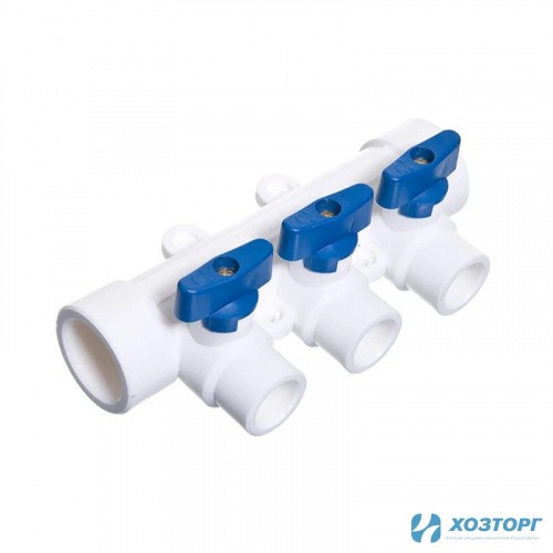 Коллектор 32 на 3 выхода 20 внутр. Damento белый (1/50)