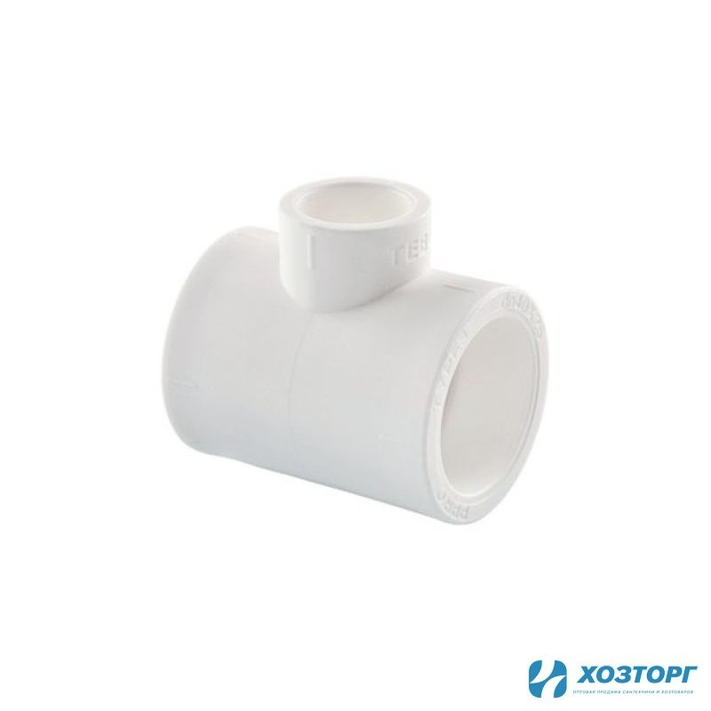 Тройник п/п переходной 25х20х25 белый